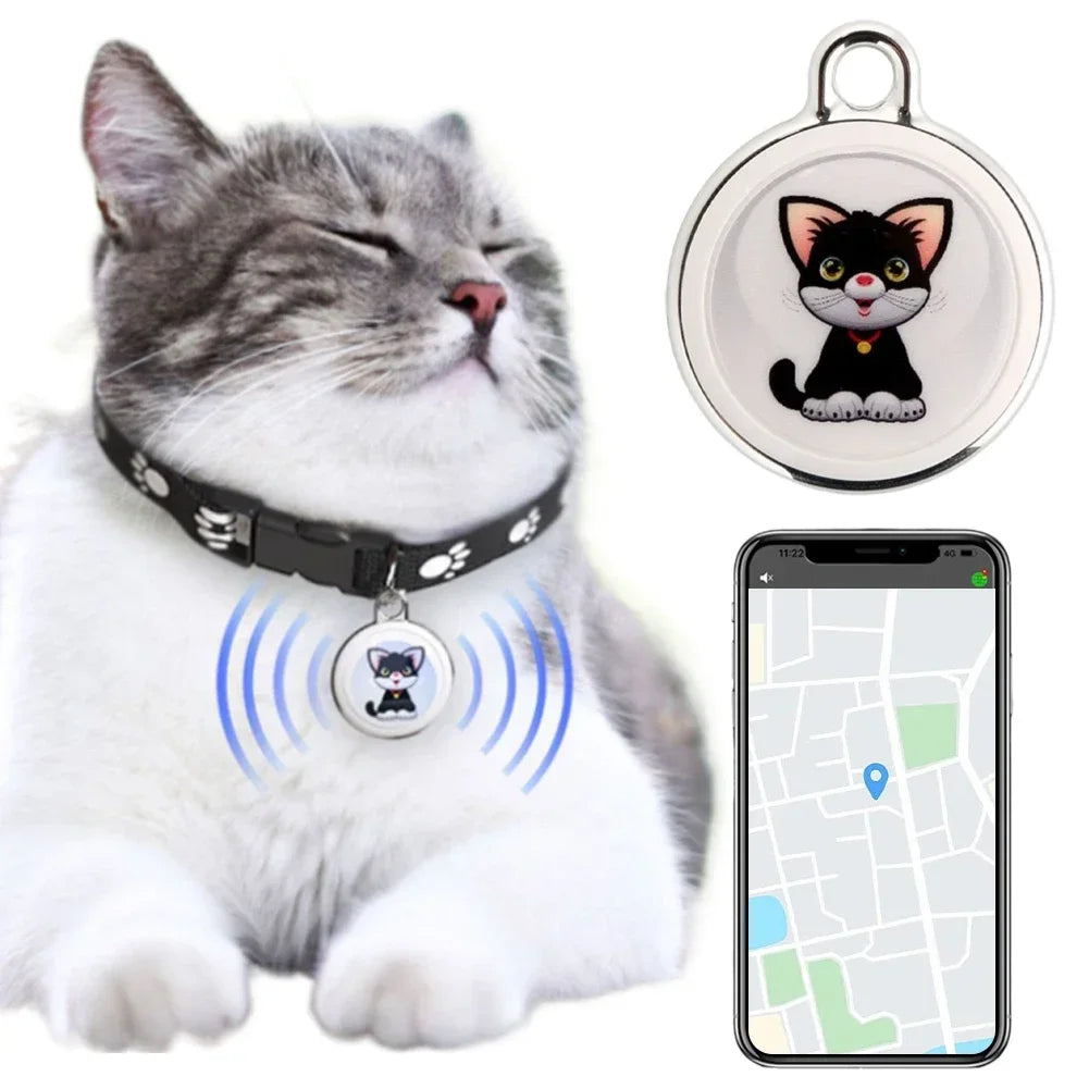 Smart Waterproof Bluetooth GPS Pet Collar Tracker - Real-Time Locator