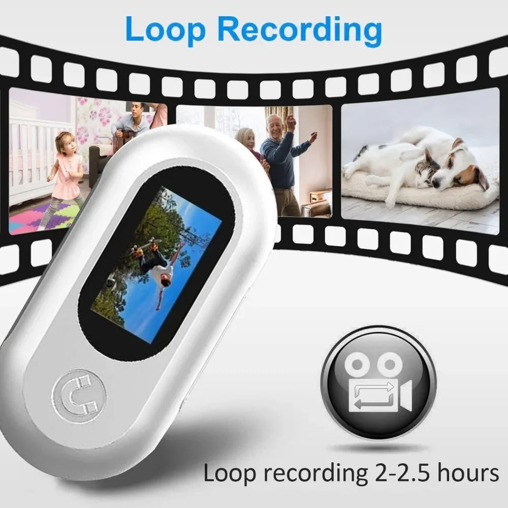 HD 1080P Pet Camera Collar for Dogs & Cats - Wireless Mini Action Cam for Outdoor Use
