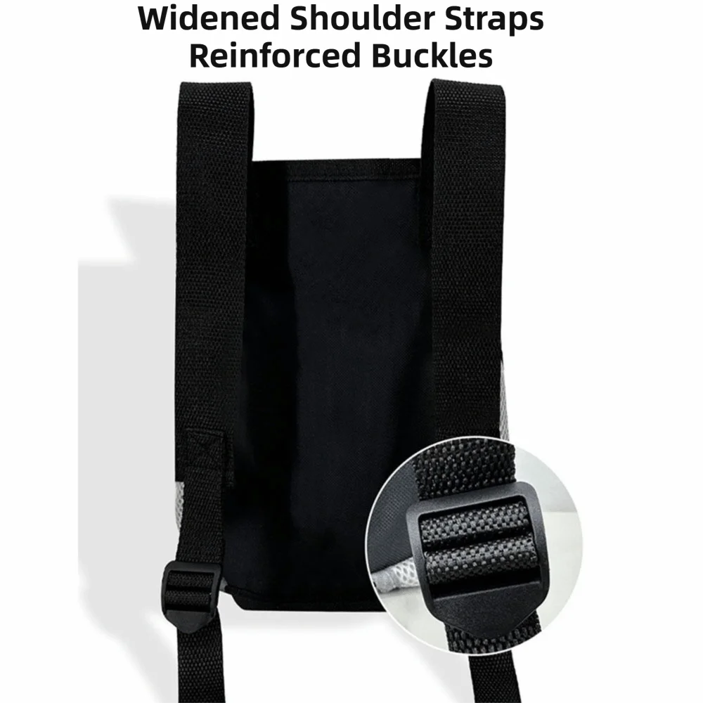 Portable Dog Front Carrier Bag (Breathable Mesh, Double Shoulder)