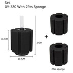 Black Bio Sponge Aquarium Filter (Air Pump Driven, Corner Skimmer, Bio Media)