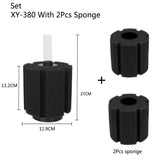 Black Bio Sponge Aquarium Filter (Air Pump Driven, Corner Skimmer, Bio Media)
