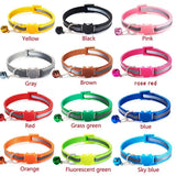 Reflective Cat Collar with Bell — Adjustable Kitten Safety Necklace