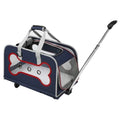 Airline-Approved Large Rolling Pet Trolley Carrier with Wheels for Large Dogs — Hiking & Travel Wheeled Cart
