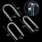 Aquarium U-Shaped Glass CO2 Tube Connector (Check Valve, CO2 Diffuser)