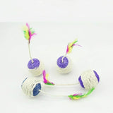 Sisal Feather Scratching Ball — Interactive Toy for Kittens