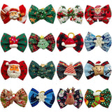 Christmas Bow Tie Collar 50-Pack for Small Dogs & Cats