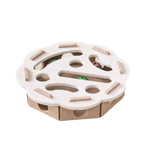 Cat Scratching Post with Felt Puzzle Box — 2-in-1 Enrichment Toy