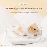 Natural Silica Bath Sand — Low-Dust Deodorizing Sand for Hamsters, 500g