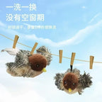 Washable Plush Flying Bird Cat Toy
