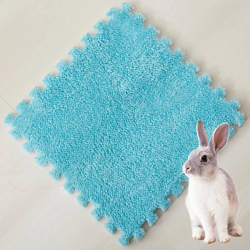 Fleece Cage Liner Squares — Spliceable Mats for Guinea Pigs & Rabbits