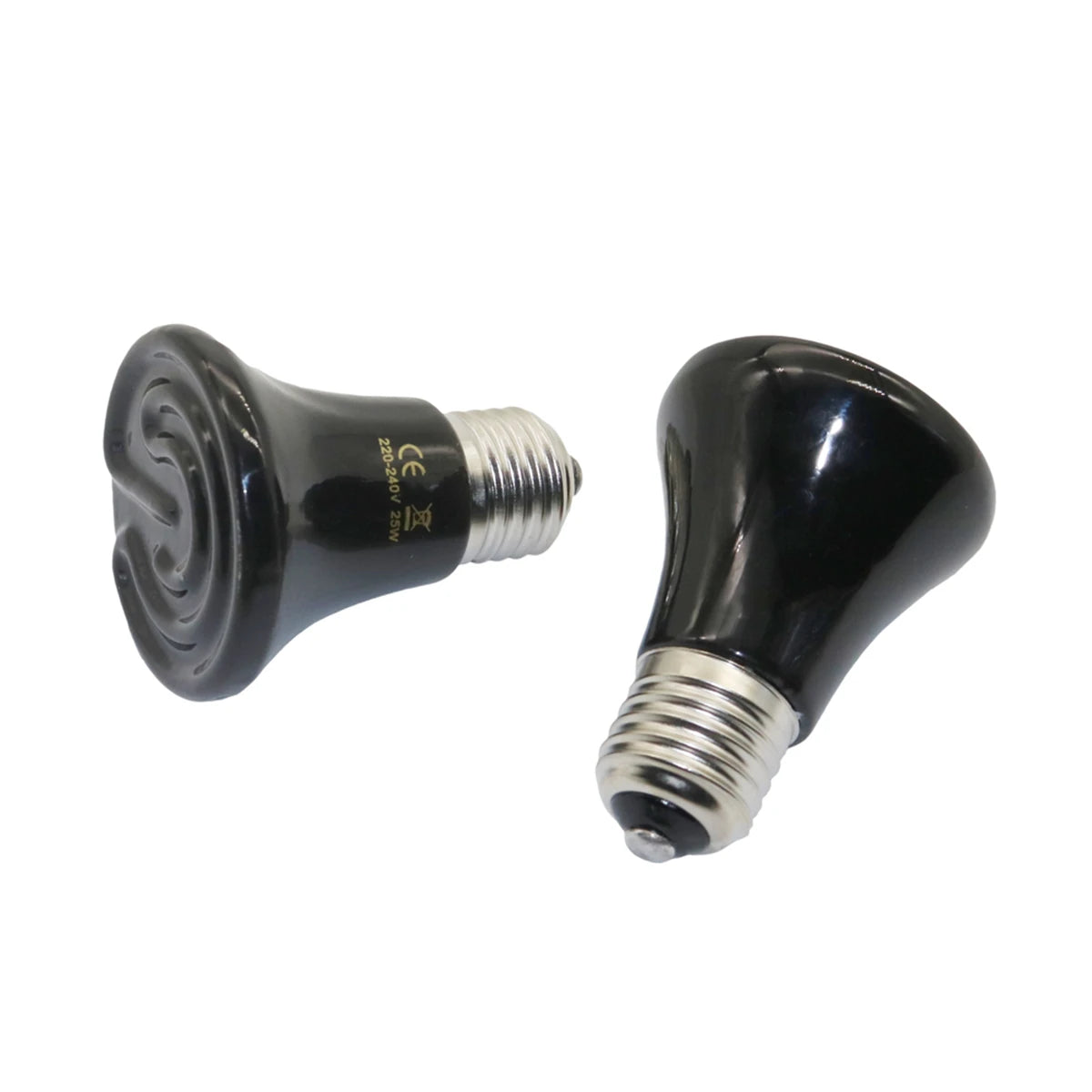 Mini Conical Ceramic Heat Emitter — No-Light Infrared Bulb, 20,000+ Hour Life