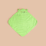 Frog-Style Hooded Pet Bath Towel — Quick-Drying Microfiber Robe