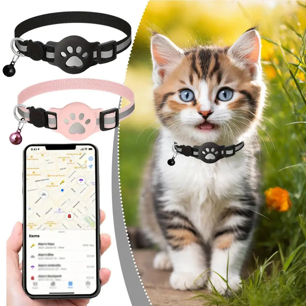 Waterproof GPS Tracker with Reflective Collar, Geo-Fence & History