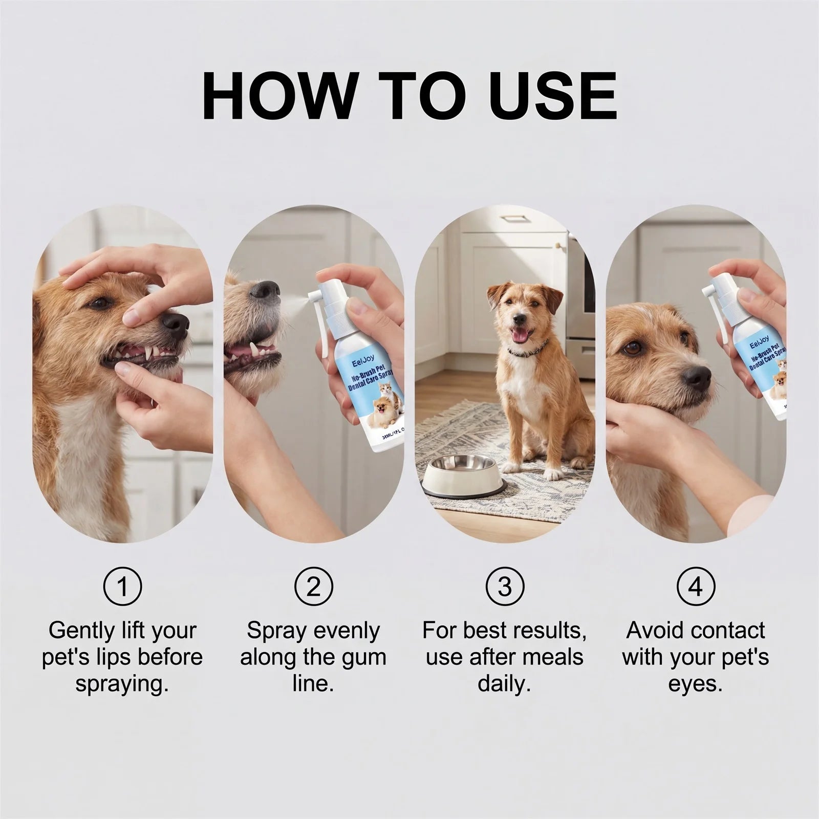 No-Brushing Pet Dental Spray — Instant Breath Freshener, 30ml