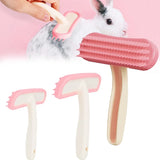 Silicone Pet Grooming Comb — Gentle Brush for Rabbits & Guinea Pigs