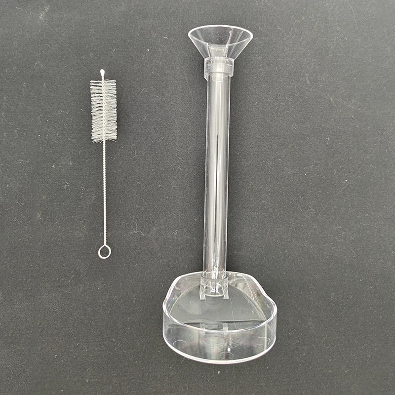 Acrylic Fish Feeder Tube (Transparent, Large-Capacity, Shrimp & Fish)