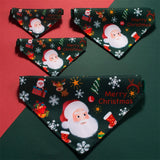 Christmas Santa Claus Bandana Bib Collar for Dogs & Cats