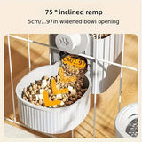 Hanging Pet Water & Food Feeder — Auto-Refill Clip-On Bowl Set