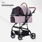 Bello Car Trunk-Compatible Foldable Pet Stroller for Dogs — Portable Travel Cart for On-the-Go Outings