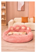 Fluffy Plush Winter Pet Bed Basket