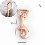 Swivel Locking Carabiner Clip — Auto-Lock Hook for Pet Leashes & Keychains