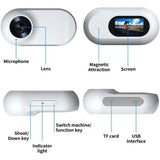 HD 1080P Pet Camera Collar for Dogs & Cats - Wireless Mini Action Cam for Outdoor Use