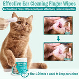 Disposable Pet Ear Cleaning Finger Wipes — 50-Count, Dogs & Cats