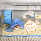 Hanging Cage House Bed — Warm Linen Nest for Guinea Pigs & Hamsters