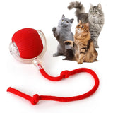 Automatic Chase Ball Toy with Tail Rope — Interactive Play for Bored Indoor Cats