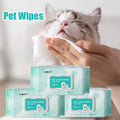 Pet Cleaning Wipes — Gentle Deodorizing Wipes for Paws & Tear Stains, 100-Count