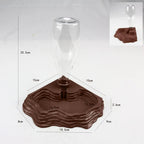 Automatic Reptile Water Dispenser — 400ml Stable-Base Terrarium Bowl