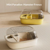 Full-View Hamster Villa Cage — All-in-One Habitat with Wheel, Water & Hideout