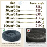Calming Pet Bed with Extra-Soft Filling, Available in 9 Colors