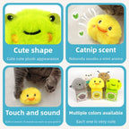 Touch-Activated Sound Cat Toy — Bite-Resistant Frog, Bird, Cricket & Mouse Sounds