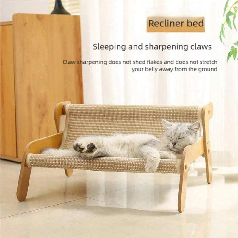 2-in-1 Cat Hammock Sofa & Scratching Post