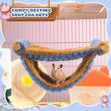 Plush Fleece Hamster Hammock — Warm Hanging Bed for Small Pets