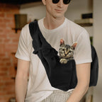 Lightweight Pet Sling Carrier (Outdoor Hiking, Camping, Breathable Polyester)