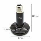 Ceramic Infrared Heat Lamp for Reptiles — No-Light Heating Bulb, E27, 25W-200W