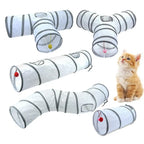 Foldable Cat Tunnel Tube — Portable, Crinkly Play Nest for Small Pets
