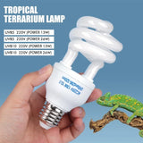 UVB Reptile Lamp 5.0/10.0 — Desert Terrarium Bulb, 13W/26W