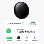 MFi Certified Apple Find My Pet Tracker - Bluetooth & GPS, iOS
