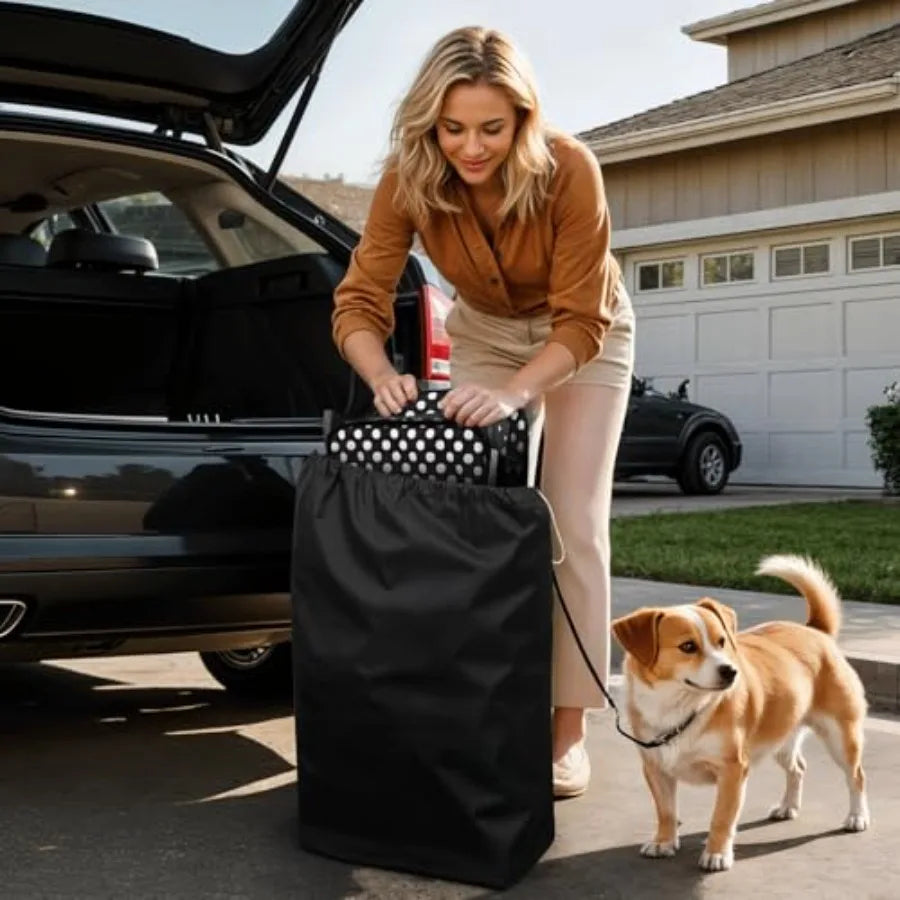 Lightweight 3-Wheel Foldable Pet Jogger Stroller with Breathable Mesh — Max 33 lbs