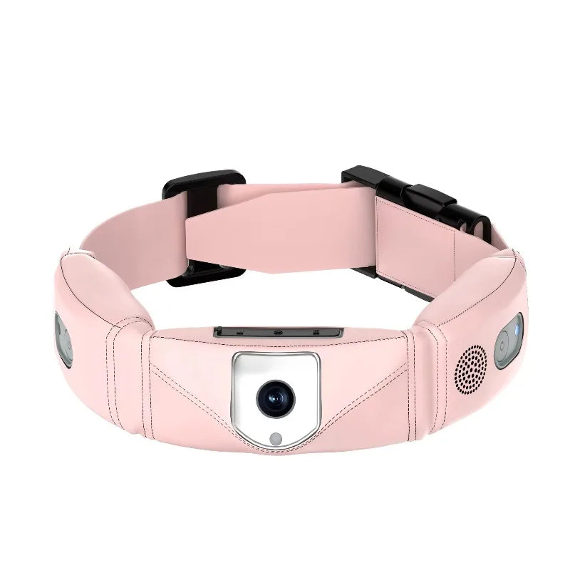 4G 4K Smart Pet Collar Camera with AI Voice Commands, Health Alerts & IP67 GPS Tracker