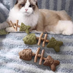 Silvervine & Mint Cat Chew Toy — Kitten Dental Health Enrichment Chewing Toy
