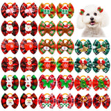 Winter Christmas Puppy Bows (10, 20 or 30 Piece Pack)