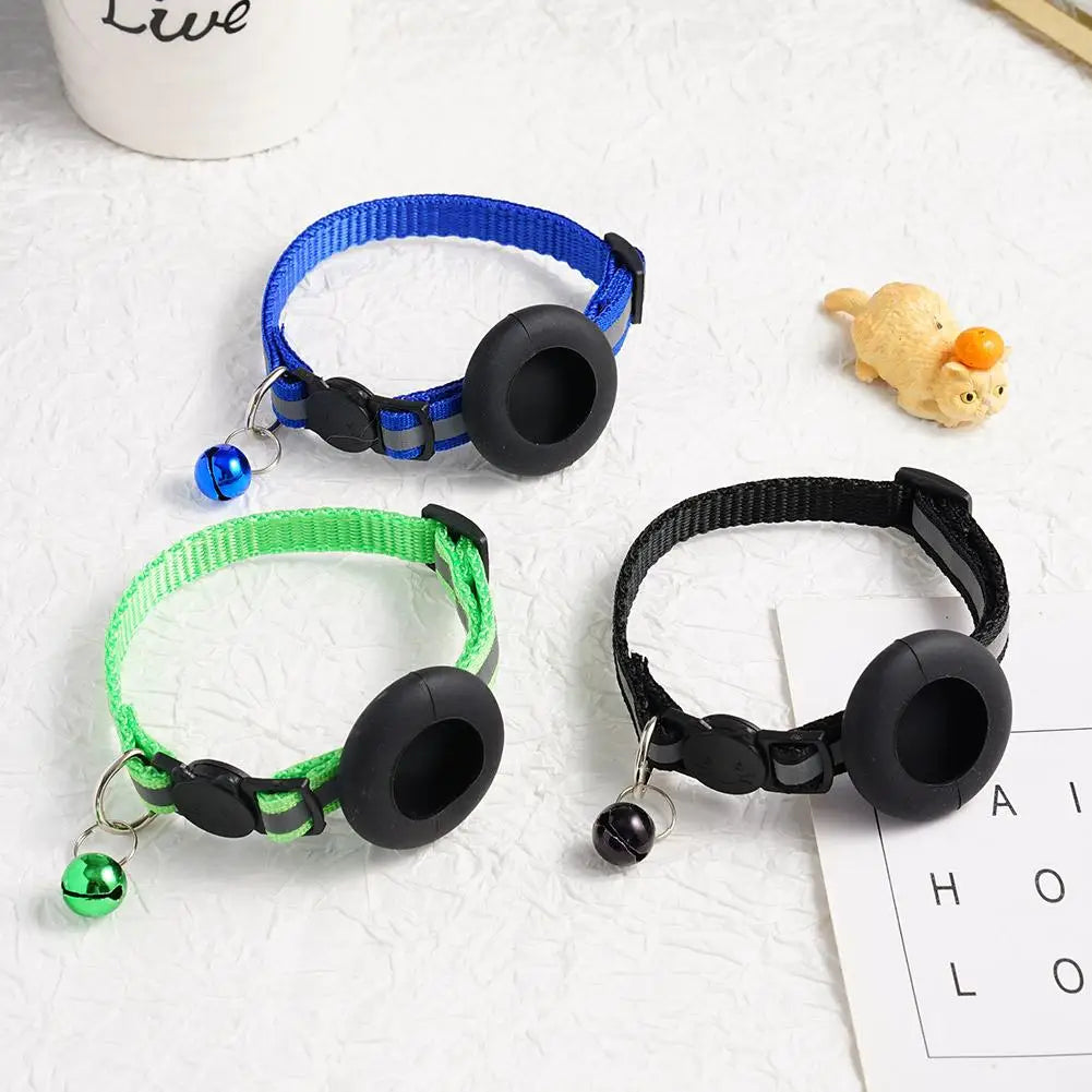 Reflective Breakaway Cat Collar with Bell — Safety-Release Design