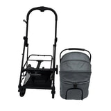 Pet Stroller Aluminum Frame One-Click Adjustable Comfortable One-Hand Folding Compact Travel For Dogs Cats