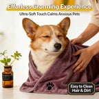 Extra-Large Microfiber Pet Bath Towel — Durable, Non-Fading Quick-Dry