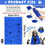 Quick-Drying Microfiber Dog Towel — Absorbent Bath Towel for Medium Dogs