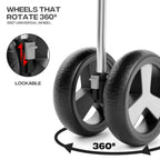Multi-Capacity 3-Wheel Foldable Jogger Pet Stroller — Fits Small Dogs up to 10 lbs, Medium Dogs up to 30 lbs